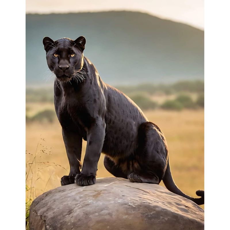 Stunning Black Panther Savannah Stone 1000 Piece Puzzle